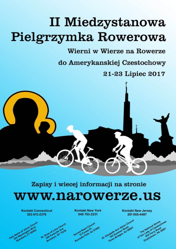 II Interstate Bicycle Pilgrimage - to the National Shrine of Our Lady of Czestochowa